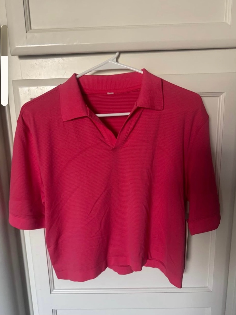 Lululemon swiftly polo collared Short-Sleeve Top 10 lip gloss color